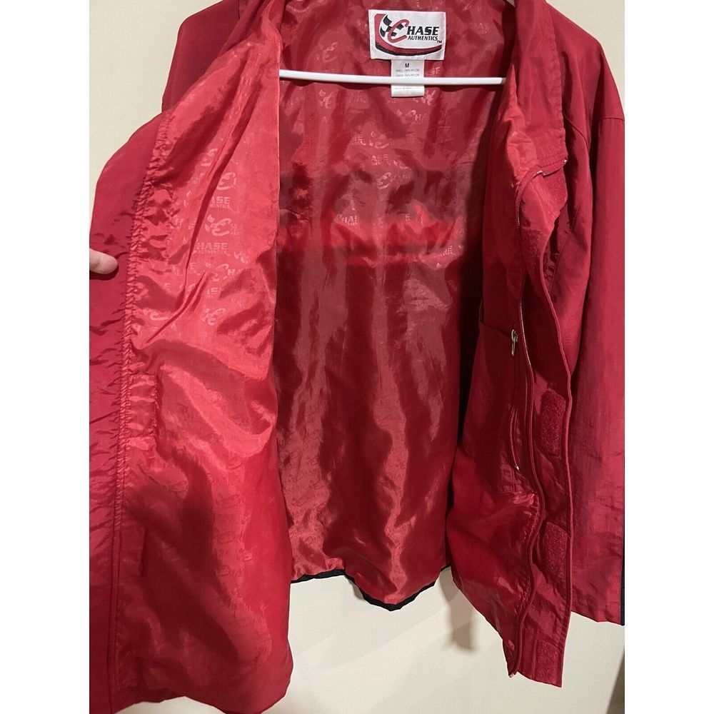 NASCAR Racing Medium Mens Dale Jr Budweiser Coat Jacket Red - Picture 4 of 6
